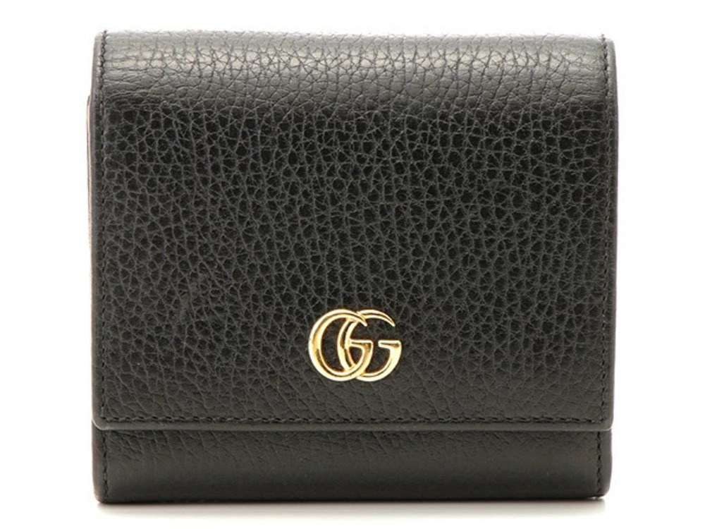 Gucci GG Marmont L shaped zip wallet leather